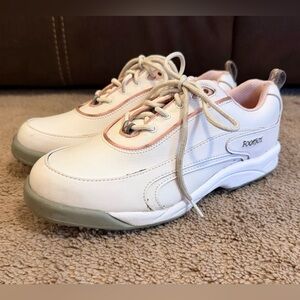 Footjoy Greenjoy Women's Size 8.5 Leather White & Pink Golf Shoes 48703